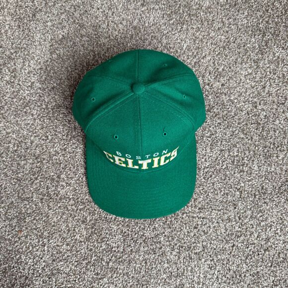 STARTER 90S BOSTON CELTICS WOOL SNAPBACK HAT โ VINTAGE NBA LICENSED - Picture 4 of 5